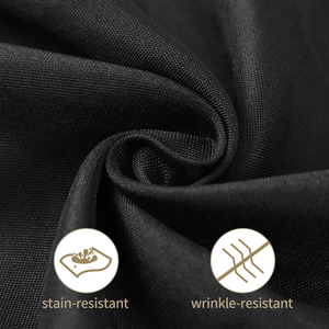 High Quality Black Rectangular Polyester Wedding <b>Tablecloth</b> Luxury Banquet Wedding Event Decorative Woven Technique Disposable - Product Image 3