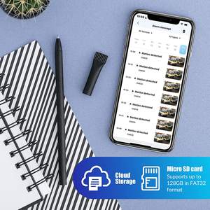 Caméra <span class=keywords><strong>panoramique</strong></span> sans fil avec prise de lumière extérieure, sécurité de la maison, détection de mouvement en temps réel, alertes, conversation bidirectionnelle, Vision nocturne - Product Image 6