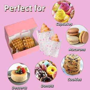 Custom <b>Bag</b> Cookie Packaging Paper <b>Bag</b> Paper <b>Bags</b> Bakery Bread Food Packaging Boxes Cookie Box Cake Gift Box logo Pastry Takeaway - Product Image 5