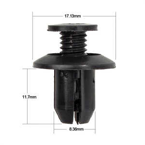 Clip de Plástico Negro para Coche, Tornillo de Expansión, Revestimiento de Guardabarros, Panel de Puerta, Sujetador Universal para Automóvil, 16 mm - Product Image 3