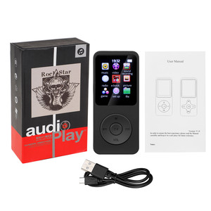 Reproductor <span class=keywords><strong>MP3</strong></span>/<span class=keywords><strong>MP4</strong></span> de música con sonido sin pérdidas portátil con grabadora de voz de pantalla de altavoz HD, Radio FM, admite hasta 64GB - Product Image 1