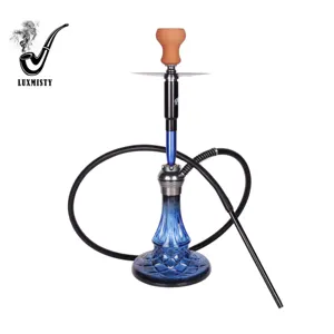 The sapphire blue shape is attractive Water Smoke Accessories Brightly colored and unique Hookah set