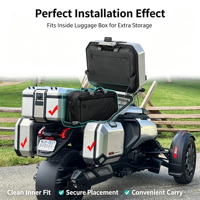 FACEYES Nouveau sac de rangement intérieur pour bagages, sac de voyage, ensemble de remplacement pour moto Can-Am Canyon XT Redrock 2025, en tissu Oxford