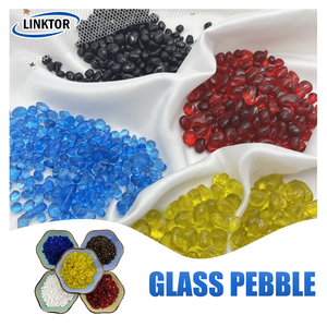 Ad alta temperatura di vetro fuoco riciclato cristallo naturale ciottoli di vetro per l'abbellimento per la decorazione esterna - Product Image 3