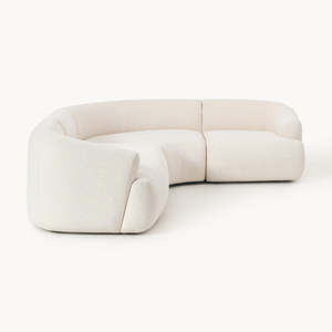 Sofá Seccional de Lujo Ligero Estilo Celebridad de Internet, Tapizado Suave, Alta Resiliencia, Cómodo, Modular, Moderno para Sala de Estar - Product Image 5