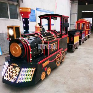 <span class=keywords><strong>Train</strong></span> sans rails attrayant <span class=keywords><strong>pour</strong></span> aire de jeux publique extérieure, jardin, <span class=keywords><strong>locomotive</strong></span>, nouveau <span class=keywords><strong>train</strong></span> commercial <span class=keywords><strong>pour</strong></span> centre commercial, <span class=keywords><strong>train</strong></span> touristique à vendre - Product Image 1