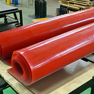 Màu Đỏ 5Mm Dày <span class=keywords><strong>Polyurethane</strong></span> Pu CuộN Tấm Đúc Tấm Nhựa - Product Image 1
