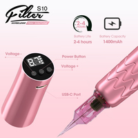 Machine à Stylo PMU Sans Fil Filter S10 OEM avec Batterie Supplémentaire, Course de 2,8 mm, Appareil de Maquillage Permanent Micropigmentation