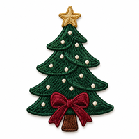 Patchs brodés personnalisables sur le thème de Noël, en feutre polyester thermocollant pour chapeaux, sacs et vêtements