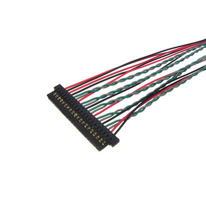 Kabel Harness Layar LVDS Twisted Pair Pitch 1.25mm 20Pin JAE FI-S20S Tahan Suhu Tinggi untuk Peralatan LCD Kontrol Industri - Product Image 2