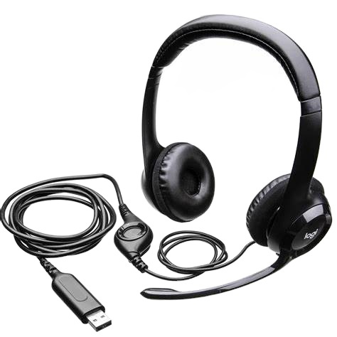 Logitech H390 Wired Computer Headset With Noise Reduction Microphone USB Wired Headset Original Electronics Headset for Office