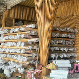 Palo de mango de bambú ecológico para barrer escoba y fregona - Product Image 1