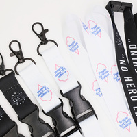 Lanière de Cou Publicitaire Personnalisée en Usine par Sublimation en Polyester avec Fermeture Sécurisée pour Porte-clés