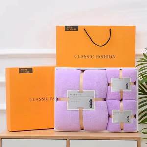 新品2025年3個コーラルフリース吸収髪スイミングフェイスハンドバスタオルセットマイクロファイバーバスタオル - Product Image 3