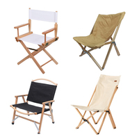 Chaise de metteur en scène pliable en bois de hêtre d'artiste pliable et portable de luxe professionnel léger et personnalisé