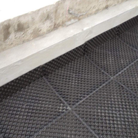 Panneau de drainage HDPE vert noir Interlock Geocell Panneau de plantation Grille de pavé d'herbe en plastique