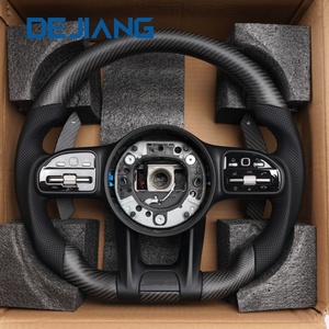 Volante in Fibra di Carbonio Opaca per Mercedes-Benz W204 W205 W207 W211 W212 W213 W221 W222 AMGC Classe <span class=keywords><strong>E</strong></span> S G, Montaggio Diretto - Product Image 1