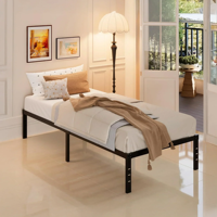 Cadre de lit en métal pliable moderne personnalisable en gros, taille King Size, lit simple en fer pour chambre et hôtel, revêtement poudré
