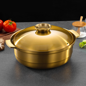 Coconut Chicken Soup Commercial Stainless Steel Gas Cooker Household <strong>Stew</strong> <strong>Pot</strong> - Product Image 1