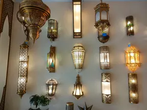Fas islam avizeler özelleştirme cami lamba asılı ışıkları namaz salonu avize