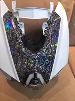 Autocollants de bricolage en vinyle en fibre de carbone forgé au Laser brillant