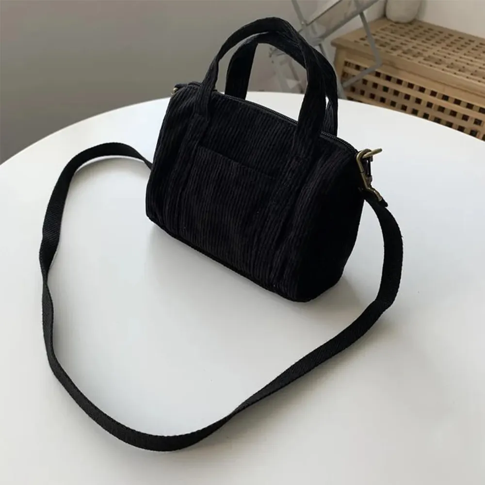 Großhandel große Kapazität Frau Handtasche benutzer definierte Umhängetasche Brown Cord Einkaufstasche