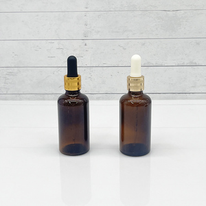 Flacon compte-gouttes en verre brun <span class=keywords><strong>de</strong></span> 5 ml, 10 ml, 15 ml, 20 ml, 30 ml, 50 ml, 100 ml, flacon d'huile essentielle ambrée avec bouchon compte-gouttes doré - Product Image 4