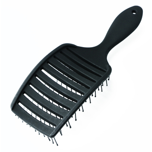 Kunststoff-Haarstyling-Werkzeuge Kamm entwirren gebogene belüftete Bürste Haar bürste für lockiges Haar - Product Image 4