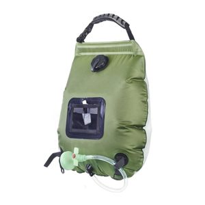 <b>20L</b> Pvc Portable Outdoor Travel Solar Camping Shower <b>Bag</b> Hanging Shower Tote <b>Bag</b> With Removable Hose Switchable Shower Head - Product Image 1