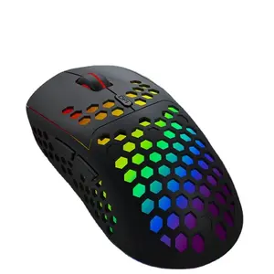 Drahtlose Maus für PC Laptop Honey Comb Gaming Mouse Combo Wireless Mouse