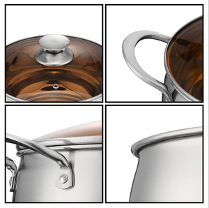 Olla para Sopa DFS206, Utensilios de Cocina, Olla Holandesa Reforzada, Logotipo y Empaque Personalizados, Fondo Compuesto de Tres Capas - Product Image 3