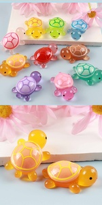 Nouvelle tortue en résine luminescente miniature, décoration de jardin, souvenirs de tortues, animaux marins, petites créations en résine, jouets de tortues - Product Image 6