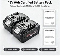 Paket Baterai Lithium Ion 18V 6AH Solid-state Isi Ulang untuk Penggantian Baterai Lithium Alat Tenaga Tanpa Kabel Tersedia di Stok