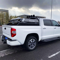 Ford Maverick 2022-2026 Weißer Akzent 4x4 Pickup Sportbügel Überrollbügel Mit LED-Leuchten Kohlenstoffstahl Kabelbaum Laderaumabdeckung