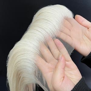 Postizo de cabello con flecos de encaje HD 12x2, nudos invisibles para cabello fino o con retroceso, correa ajustable, postizo para la línea del cabello para mujeres - Product Image 2