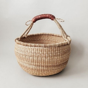Panier Bolga en jonc de mer écologique et élégant, durable, multifonctionnel, pour le marché, le rangement et la décoration intérieure, fabriqué au Vietnam - Product Image 2