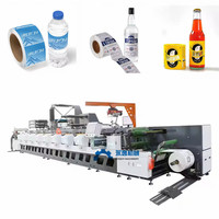 Servomoteurs complets 350 450 Web étroit 8 couleurs UV LABEL Horizontal Flexographique Flexo Imprimante Presse Machine d'impression