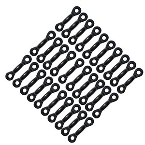 Hebilla de barra de plástico negra, duradera, para exteriores, accesorio para bote, kayak, paquete de 24 - Product Image 2