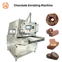 Nouvelle ligne d'enrobage au chocolat TUORONG, machine entièrement automatique multifonctionnelle pour l'enrobage au chocolat avec tunnel de refroidissement