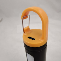 Lampe torche LED rechargeable et zoomable avec lumière COB latérale, lampe de camping portable avec mousqueton pour les situations d'urgence