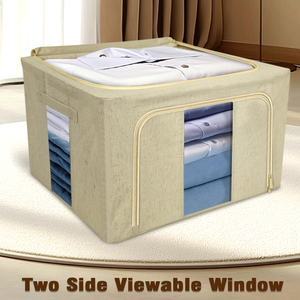 Lớn Có Thể Gập Lại Closet Lưu Trữ Vải Underbed Đa Năng Vải Tấm Ga Giường Tổ Chức Quần Áo Lưu Trữ Túi Cho Bộ Đồ Giường - Product Image 4