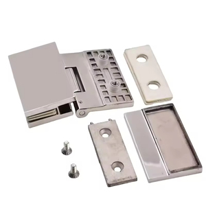 Cubierta de bisagra de apertura interior Acero inoxidable pulido de apertura plana 304 Metal de vidrio de baño cuadrado para oficina en casa - Product Image 2