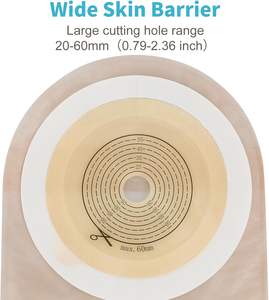 Tas kolostomi, perlengkapan Ostomy, satu bagian kantong dapat dikeringkan dengan penutup untuk ileostomi perawatan Stoma, dipotong sesuai, - Product Image 6