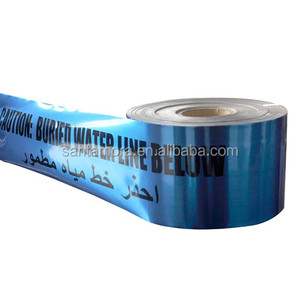 Alta calidad subterráneo detectable 316 Acero inoxidable 100um espesor 15cm ancho cinta de advertencia para cables subterráneos - Product Image 3