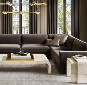 أريكة عصرية بثلاثة مقاعد بإطار خشبي وقماش متين صديق للبيئة لغرفة المعيشة - Product Image 4