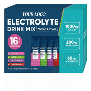 Poudre d'électrolytes riches en sodium pour l'entraînement estival, supplément d'hydratation <span class=keywords><strong>anti</strong></span>-crampes pour les entraînements de haute intensité - Product Image 1