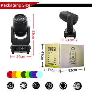 Lampe LED mobile de type faisceau RGB 300W, lampe de fête pleine couleur, 18 canaux DMX, Ra90 CRI pour les événements DJ, éclairage nocturne - Product Image 3