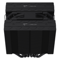 COOLLEO EtianFF135 Noir 6 Caloduc PC Radiateur Ordinateur Radiateur Refroidisseur D'air CPU Refroidissement LGA115X/1200/1700/1851AMD Ryzen AM4/5
