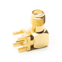 Conector SMA Hembra Cooper, Hoja de Datos en PDF, Conector Coaxial RF RP-SMA Macho para Montaje en PCB con Conectores Jack