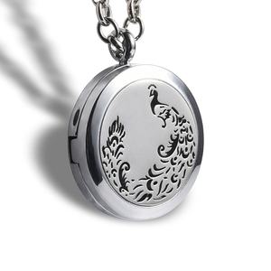 Colgantes de Acero Inoxidable al por Mayor, Joyería de Aromaterapia, Difusor de Perfume de Aceites Esenciales, Collar con Medallón - Product Image 5